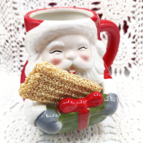 Cute santa mug with cookie - cute,