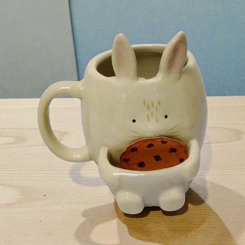 Rabbit ceramic mug with - ceramic,