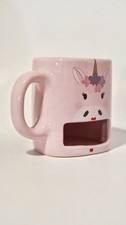 Pink Unicorn mug with Cookie