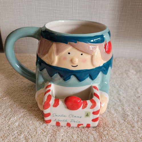 Elf novelty christmas mug with - novelty,