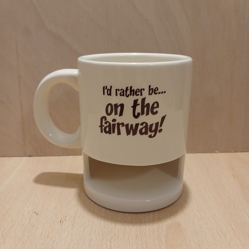 Golf mug with biscuit holder - mug,