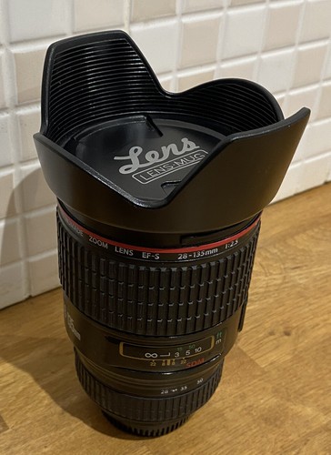 Lens mug with biscuit - with,